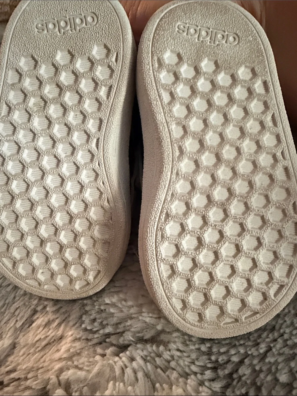 adidas White Toddler Velcro Sneakers